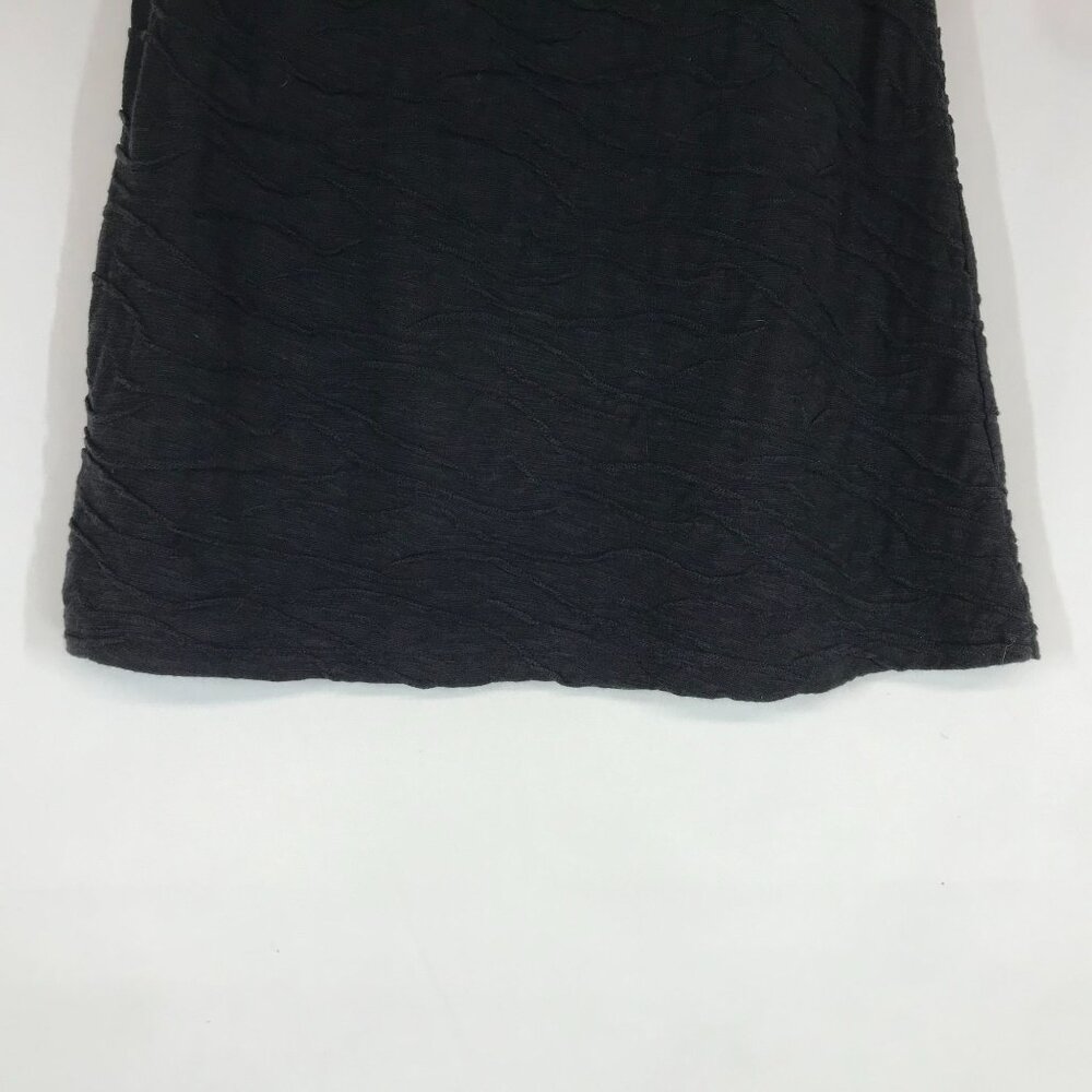 TOAD & CO - WOMEN'S XS -BLACK ELASTIC WAIST PULL-ON TEXTURED SKIRT - Picture 6 of 8